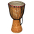 Wood djembe drum, 'Peace Drum' - Djembe Drum with African Nature Carvings thumbail