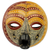 Afrikanische Holzmaske, „Edinam Luck“ – handgefertigte afrikanische Maske aus Holz und Aluminium aus Ghana