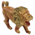 Wood sculpture, 'Gyata' - Artisan Carved Sese Wood Lion Sculpture with Rustic Finish (image 2b) thumbail
