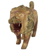 Wood sculpture, 'Gyata' - Artisan Carved Sese Wood Lion Sculpture with Rustic Finish (image 2c) thumbail
