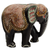 Wood statuette, 'Exotic Elephant' - Hand Carved Sese Wood Elephant Featuring Ceremonial Design thumbail