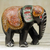 Wood statuette, 'Exotic Elephant' - Hand Carved Sese Wood Elephant Featuring Ceremonial Design (image 2b) thumbail