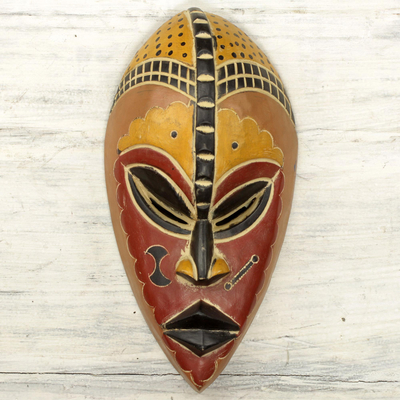 African wood mask, Mensa