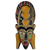 African wood mask, 'Wisdom of the Age' - Hand Carved Sese Wood Mask Covered in Beads and Aluminum (image 2a) thumbail