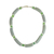Collar de cuentas de vidrio reciclado - Collar con cuentas de vidrio reciclado gris y verde de Ghana