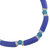 Collar de cuentas de vidrio reciclado - Collar con cuentas de vidrio reciclado azul de Ghana Jewelry