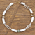 Halskette aus recycelten Glasperlen - Weiße Halskette aus recycelten Glasperlen von Ghana Jewelry