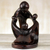 Wood sculpture, 'Mother's Children' - Hand Carved Wood Sculpture of Family from Ghana thumbail