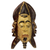 African wood mask, 'Three Men' - Hand Carved Wood African Mask 3 Faces from Ghana thumbail