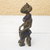 Wood sculpture, 'Ashanti Muse' - Ashanti Female Figure Hand Carved Wood Sculpture