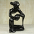 Wood sculpture, 'Destiny Pot' - Hand Carved Black Abstract Sculpture from Ghana (image 2b) thumbail