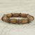 Beaded stretch bracelet, 'Dream Token' - Star Motif Recycled Bead Stretch Bracelet Ghana Jewelry (image 2c) thumbail