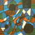 'Streicher in Fis'. - Mehrfarbig signierte abstrakte Malerei aus Ghana
