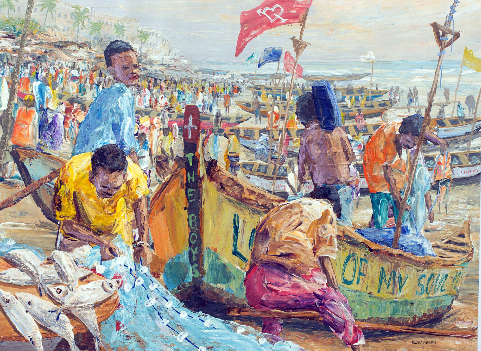 impressionist boat painting