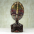 African wood sculpture, 'Loving Woman' - Hand Carved West African Sese Wood Tabletop Sculpture