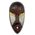 African wood mask, 'Fear Him' - Hand Carved African Sese Wood Mask from Ghana thumbail