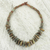 Soapstone beaded pendant necklace, 'Beautiful Adom' - Soapstone and Bauxite Beaded Pendant Necklace from Ghana (image 2) thumbail