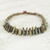 Soapstone beaded pendant necklace, 'Beautiful Adom' - Soapstone and Bauxite Beaded Pendant Necklace from Ghana (image 2c) thumbail