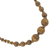 Wood beaded necklace, 'Simply Bold' - Brown Sese Wood Beaded Necklace from Ghana (image 2d) thumbail