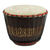 Wood bongo drum, 'Feel the Beat' - Hand Carved Tweneboa Wood Bongo Drum from Ghana (image 2b) thumbail