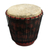 Tambor bongo de madera, 'Ritmo de África' - Tambor bongo de madera de Tweneboa hecho a mano de Ghana