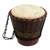 Wood bongo drum, 'Heartbeat' - Hand Carved Tweneboa Wood Bongo Drum from Ghana (image 2a) thumbail