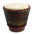 Wood bongo drum, 'Heartbeat' - Hand Carved Tweneboa Wood Bongo Drum from Ghana (image 2b) thumbail
