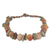 Soapstone beaded necklace, 'Earthen Contours' - Soapstone and Recycled Plastic Beaded Necklace from Ghana (image 2d) thumbail