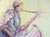 'Playing The Limit' - Signed Colorful Modern Painting of a Saxophone Player thumbail