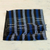 Cotton kente cloth shawl, 'Textured Delft Blue' - Blue Black and White Hand Woven 100% Cotton Kente Shawl (image 2b) thumbail