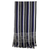 Cotton kente cloth scarf, 'Textured Lapis Blue' - Cotton Kente Scarf Handwoven in Blue Black and White Stripes thumbail