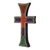 Beaded wood cross, 'Bless My Home' - Byzantine Style Beaded Wood Wall Cross Hand Crafted in Ghana (image 2c) thumbail