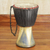 Wood djembe drum, 'Come Together in Peace' - Authentic Traditional Djembe Drum Hand Crafted in Ghana thumbail