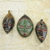 African wood masks, 'Messengers of Justice' (set of 3) - Set of Three Sese Wood African Masks Handmade in Ghana (image 2) thumbail