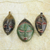 African wood masks, 'Messengers of Justice' (set of 3) - Set of Three Sese Wood African Masks Handmade in Ghana (image 2b) thumbail