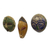 African wood masks, 'Sefam' (set of 3) - Set of 3 Petite Handcrafted Sese Wood African Masks (image 2d) thumbail