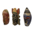 African wood masks, 'Mawunyo' (set of 3) - Set of 3 Authentic African Masks Handcrafted in Ghana (image 2d) thumbail