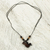 Wood pendant necklace, 'Victory Bird' - Peace Bird Artisan Crafted Wood Pendant Necklace from Ghana (image 2b) thumbail