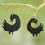Wood dangle earrings, 'Returning Birds' - Handmade Sese Wood Bird-Themed Dangle Earrings from Ghana (image 2b) thumbail