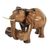 Ebony wood sculpture, 'Elephant's Burden' - Ebony Wood Statuette of Elephant from Ghana (image 2a) thumbail