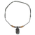 Wood pendant necklace, 'Village Hut' - Sese Wood Adjustable Pendant Necklace from Ghana thumbail