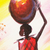 'A Community Legend' - Signed Expressionist Painting of a Village Woman from Ghana (image 2b) thumbail