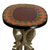 Cedar wood accent table, 'Savannah Elephants' - Cedar Wood Accent Table with Sculpted Elephants from Ghana