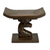 Cedar wood throne stool, 'Strong Horse' - Hand Carved Cedar Wood and Aluminum Horse Stool thumbail