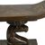 Cedar wood throne stool, 'Strong Horse' - Hand Carved Cedar Wood and Aluminum Horse Stool (image 2d) thumbail