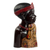 Wood sculpture, 'Profile of a King' - Carved Sese Wood Sculpture of an African Man from Ghana (image 2c) thumbail