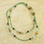 Halskette aus Sese-Holz und recycelten Glasperlen - Wickelhalskette aus ghanaischem Sese-Holz und recycelten Glasperlen