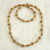 Wood beaded necklace, 'Adipa Joy' - Hand Crafted Sese Wood Beaded Necklace by Ghanaian Artisans (image 2) thumbail