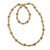 Wood beaded necklace, 'Adipa Joy' - Hand Crafted Sese Wood Beaded Necklace by Ghanaian Artisans thumbail