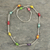 Recycled glass beaded necklace, 'Casual Colors' - Multicolored Recycled Glass Beaded Necklace from Ghana (image 2) thumbail